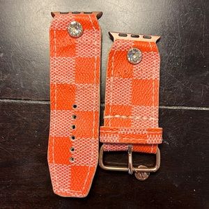 Authentic SparklBand LV Damier in Orange. Size 2